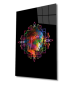 Preview: Buddha colorful Art Design rectangular special Glass Picture!