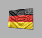 Preview: Deutsche Flagge Art Design rechteckiges spezial Glasbild!