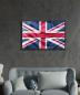 Preview: United Kingdom flag Art Design rectangular special Glass Picture!