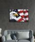 Preview: American flag  Art Design rectangular special Glass Picture!