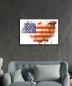 Preview: American flag  Art Design rectangular special Glass Picture!