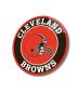 Preview: Cleveland Browns Art Design round special Glass Picture!