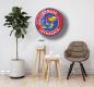 Preview: Kansas Jayhawks Art Design rundes spezial Glasbild!