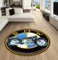 Preview: Bmw vintage logo motorbike round carpet!