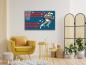 Preview: Rennender Astronaut Art Design rechteckiges spezial Glasbild!