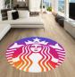 Preview: Starbucks Coffee Rainbow round carpet!