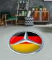 Preview: Mercedes German Flag Logo round carpet!