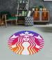 Preview: Starbucks Coffee Rainbow round carpet!