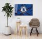 Preview: Chelsea FC Art Design rectangular special Glass Picture!