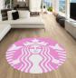 Preview: Starbucks Coffee Pink round carpet!