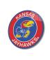 Preview: Kansas Jayhawks Art Design rundes spezial Glasbild!