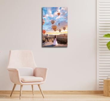 Kappadokien Art Design rechteckiges spezial Glasbild!