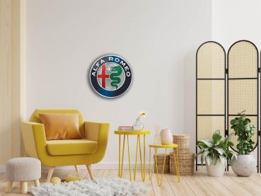 Alfa Romeo Art Design round special Glass Picture!