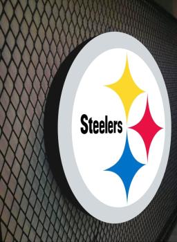 ​Pittsburgh Steelers Logo Led Leuchtschild Wandleuchte! (rund)