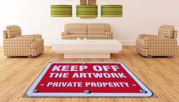 Keep off rectangular Carpet!