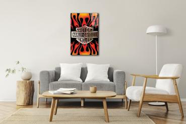 Harley Davidson Logo Art Design rectangular special Glass Picture!