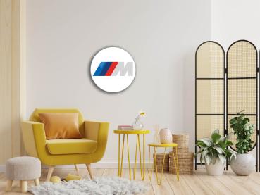 BMW MPower Art Design rundes spezial Glasbild!