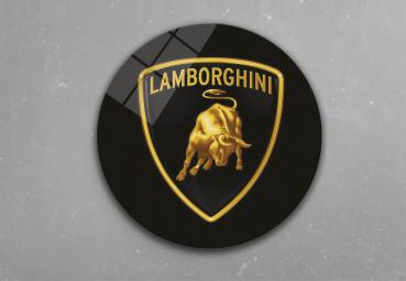 Lamborghini Art Design round special Glass Picture!