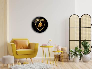 Lamborghini Art Design round special Glass Picture!