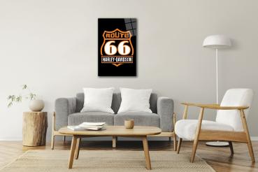Harley Davidson Logo Art Design rectangular special Glass Picture!