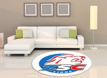 Zsc Lion Eishockey Team Logo round carpet!