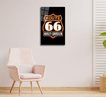 Harley Davidson Logo Art Design rectangular special Glass Picture!