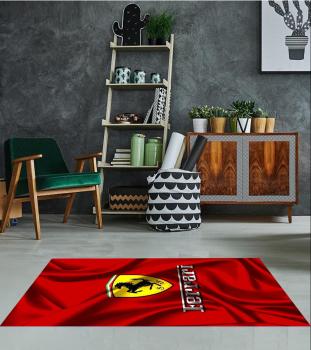 Ferrari Logo rectangular carpet!
