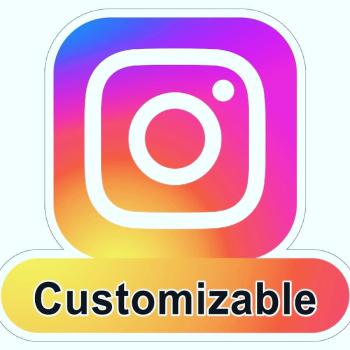 Instagram, Social Media, Influencer Logo Led Leuchtschild Wandleuchte!