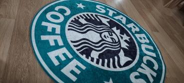 Starbucks Logo round carpet!