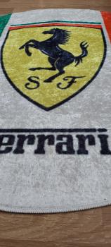 Ferrari italian Flag Logo round carpet!
