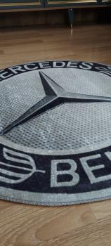 Mercedes Vintage Logo runder Teppich!