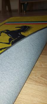 Ferrari logo rectangular carpet!