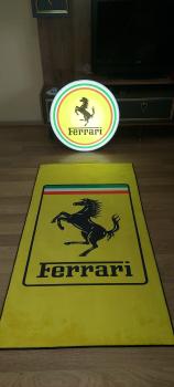 Ferrari logo rectangular carpet!