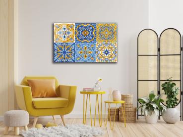 Portuguese Azulejo Art Design rectangular special Glass Picture!