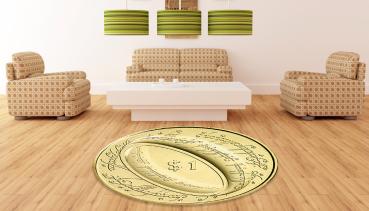 Sauron gold Logo round carpet!