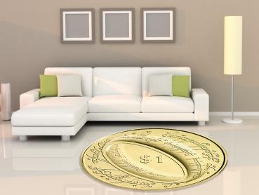 Sauron gold Logo round carpet!