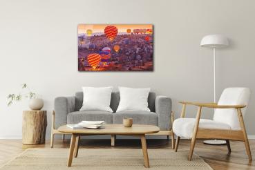Kappadokien Art Design rechteckiges spezial Glasbild!