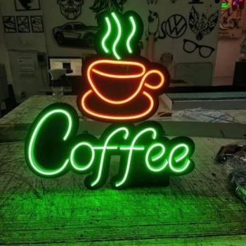 Coffee Neon Led Werbeleuchte für ihr Restaurant, Fastfoodladen!