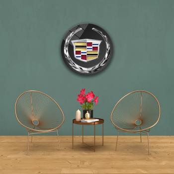 Cadillac Art Design rundes spezial Glasbild!