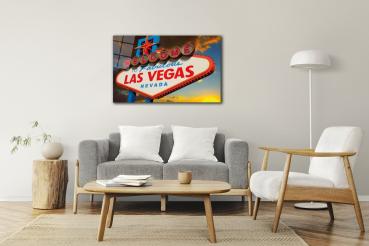 Las Vegas Art Design rechteckiges spezial Glasbild!