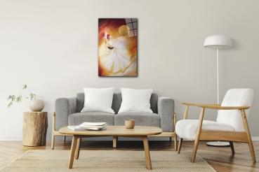 Wirbelnder Derwisch Art Design rechteckiges spezial Glasbild!