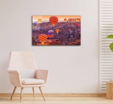 Kappadokien Art Design rechteckiges spezial Glasbild!
