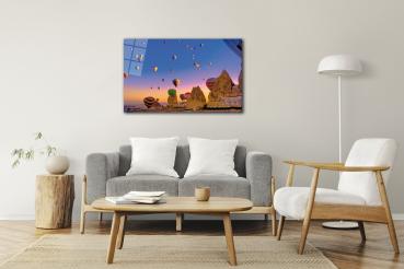 Kappadokien Art Design rechteckiges spezial Glasbild!