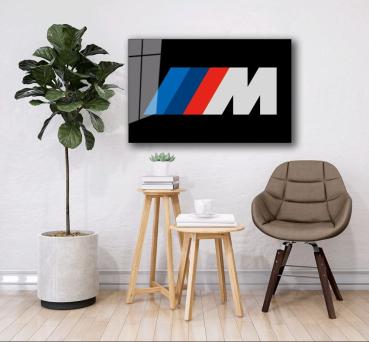 Bmw Mpower Art Design rectangular special Glass Picture!