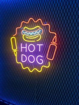 American Hot Dog Neon Led Werbeleuchte für ihr Restaurant!