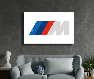 Bmw Mpower Art Design rectangular special Glass Picture!