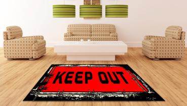Keep out rectangular Carpet!