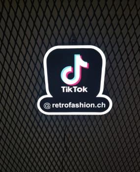 Tiktok, Social Media, Influencer Logo Led Leuchtschild Wandleuchte! - Kopie