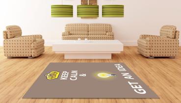 Keep calm and get an Idea rectangular Carpet!
