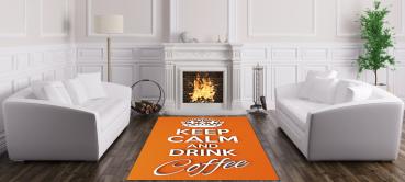 Keep calm and drink coffee rectangular Carpet!